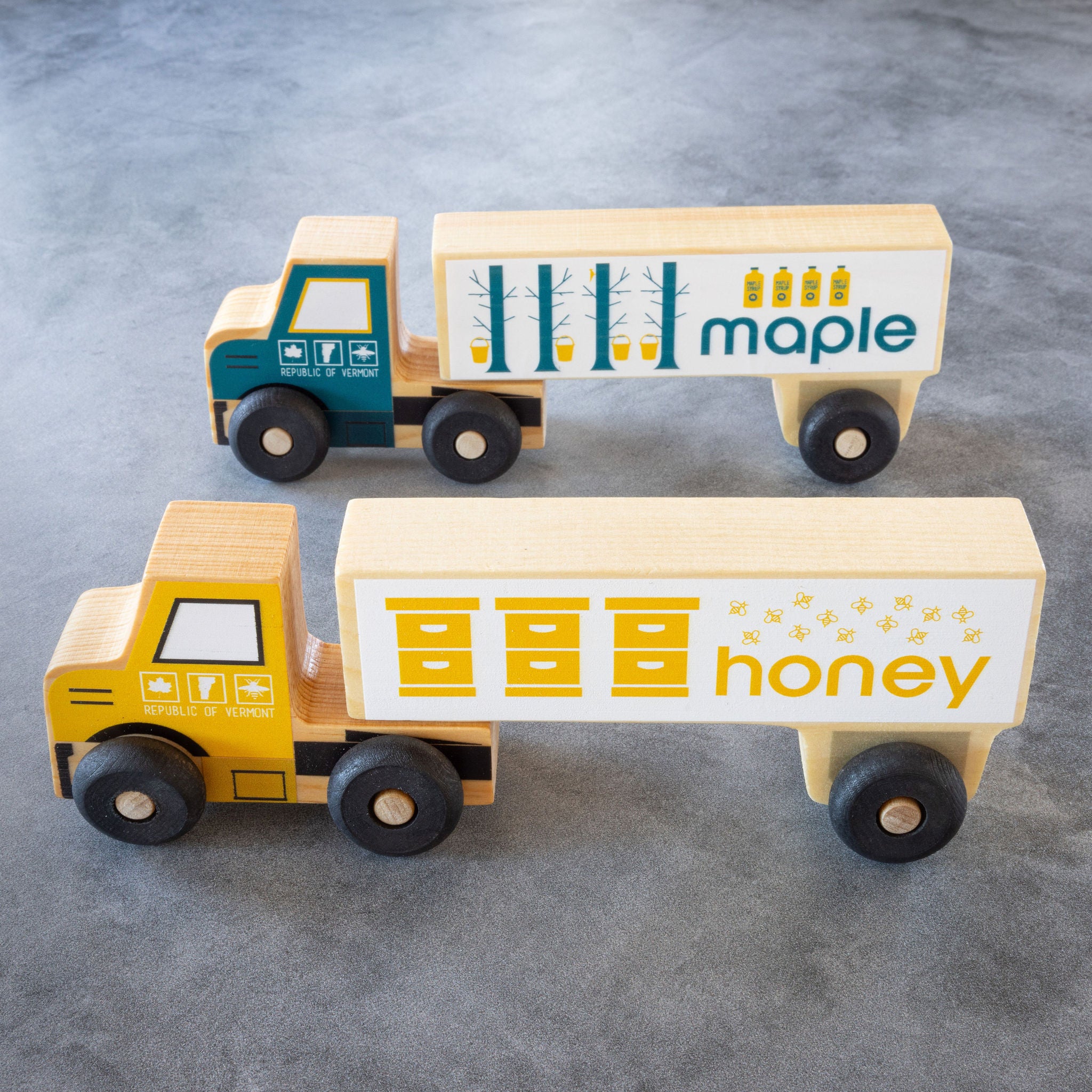 Handmade wooden hot sale trucks