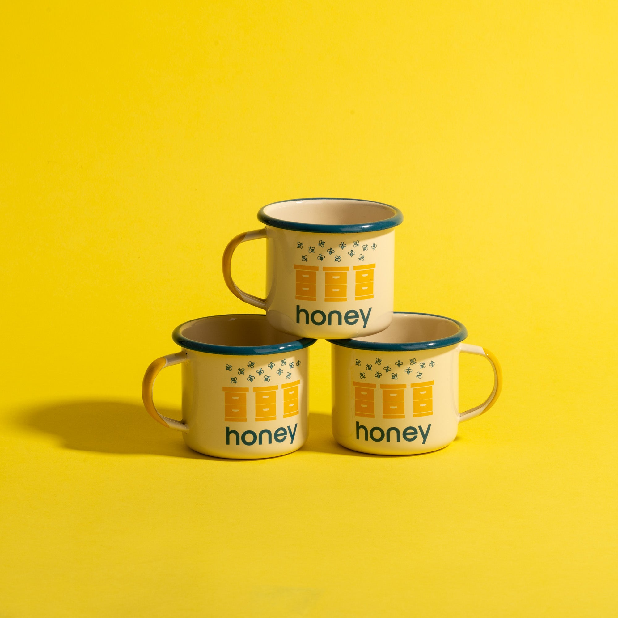 Honey + Maple Enamal Mugs